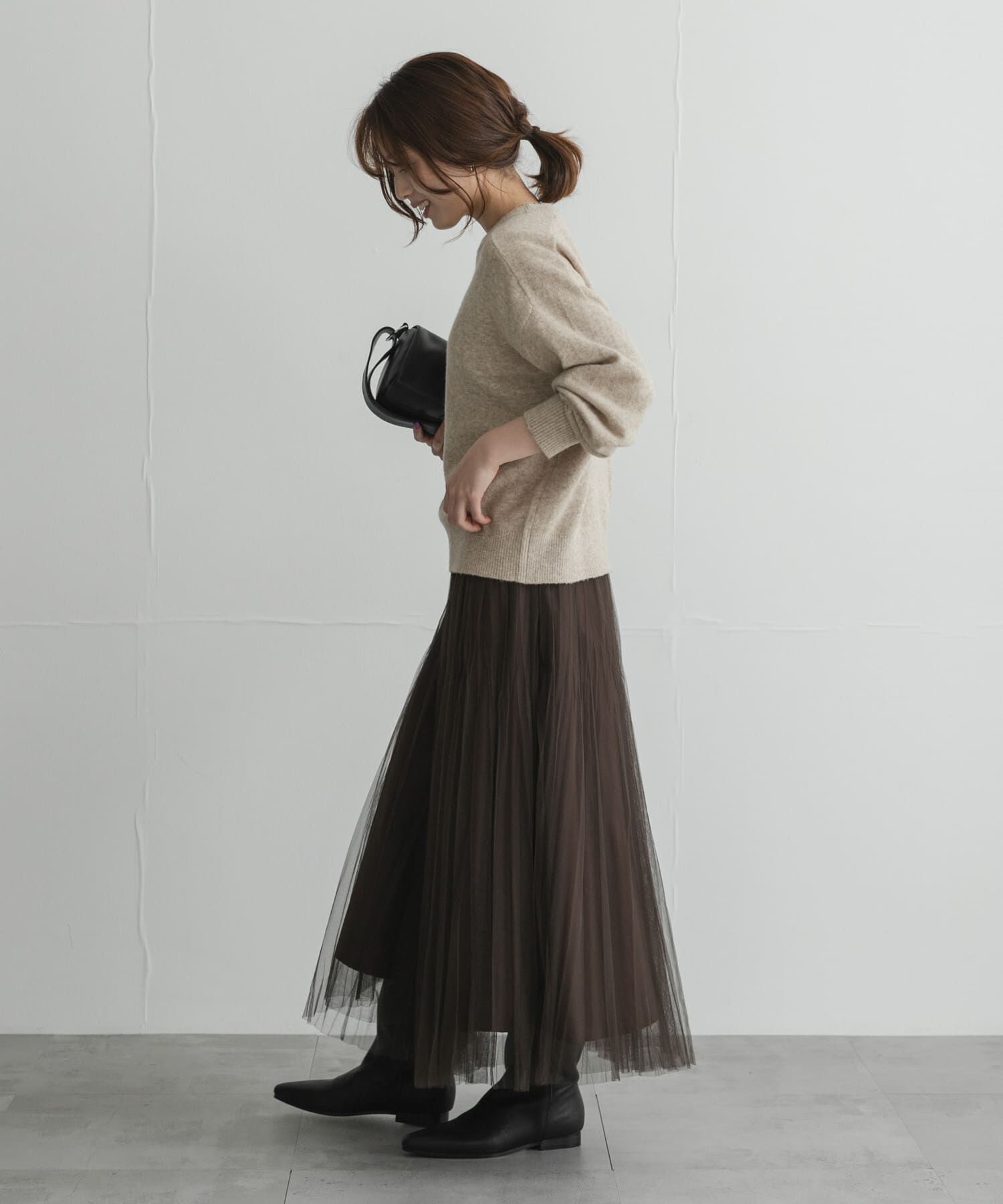 Sonny Label 「『WEB限定』チュールプリーツイージースカート」|スカート|