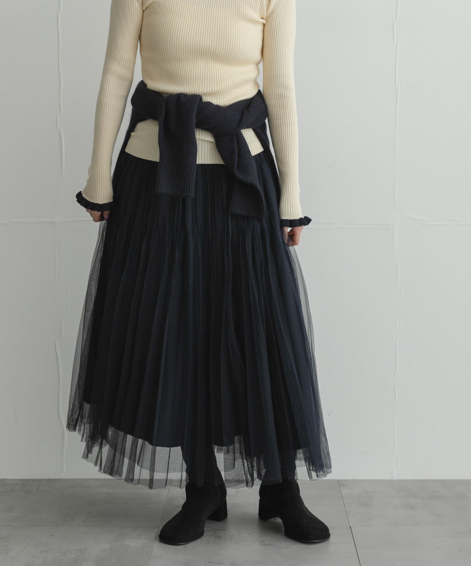 Sonny Label 「『WEB限定』チュールプリーツイージースカート」|スカート|