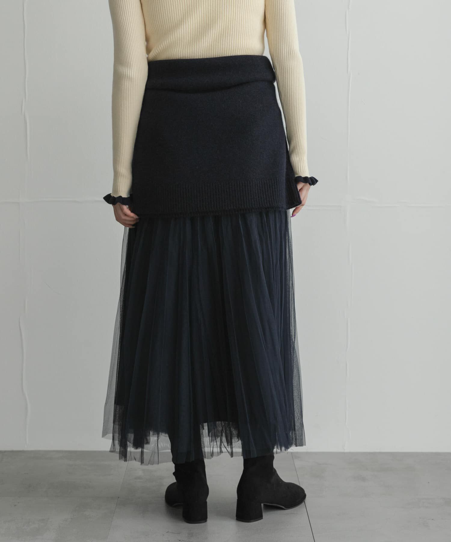 Sonny Label 「『WEB限定』チュールプリーツイージースカート」|スカート|