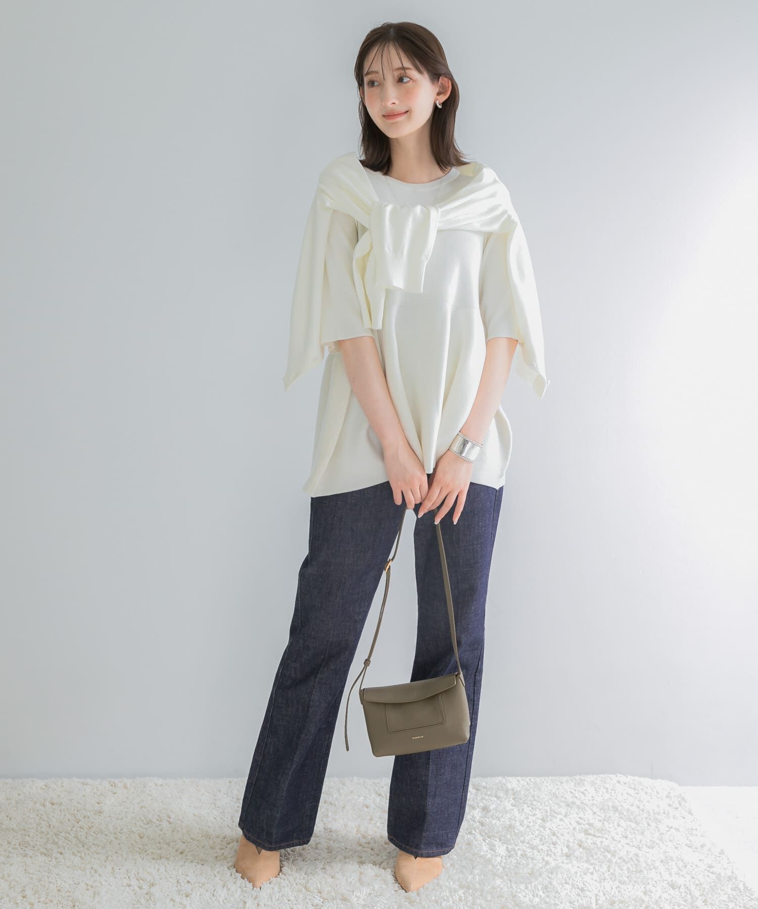 URBAN RESEARCH ROSSO「『WEB限定』フォルムニットアンサンブル」|ニット・セーター|