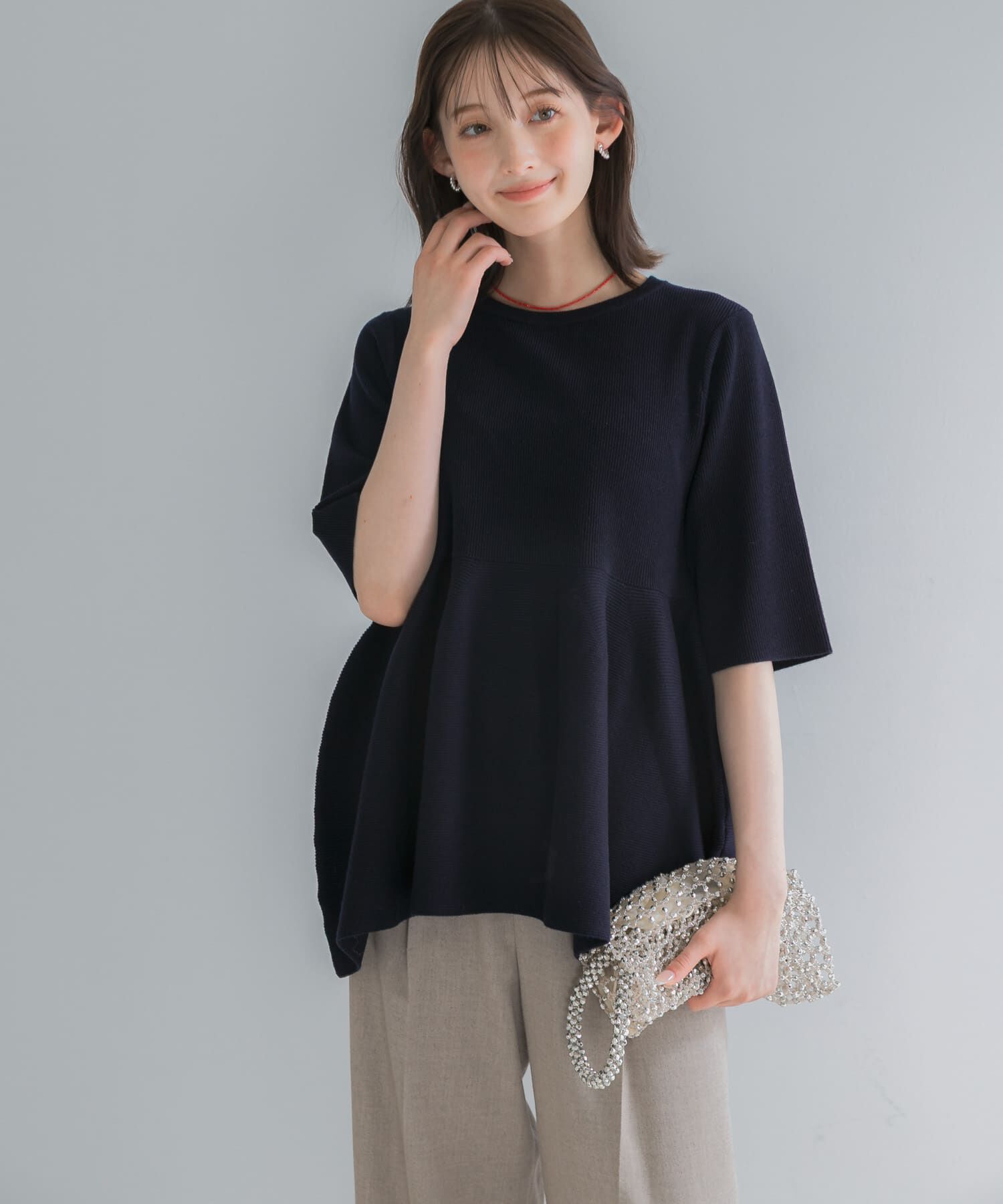 URBAN RESEARCH ROSSO「『WEB限定』フォルムニットアンサンブル」|ニット・セーター|
