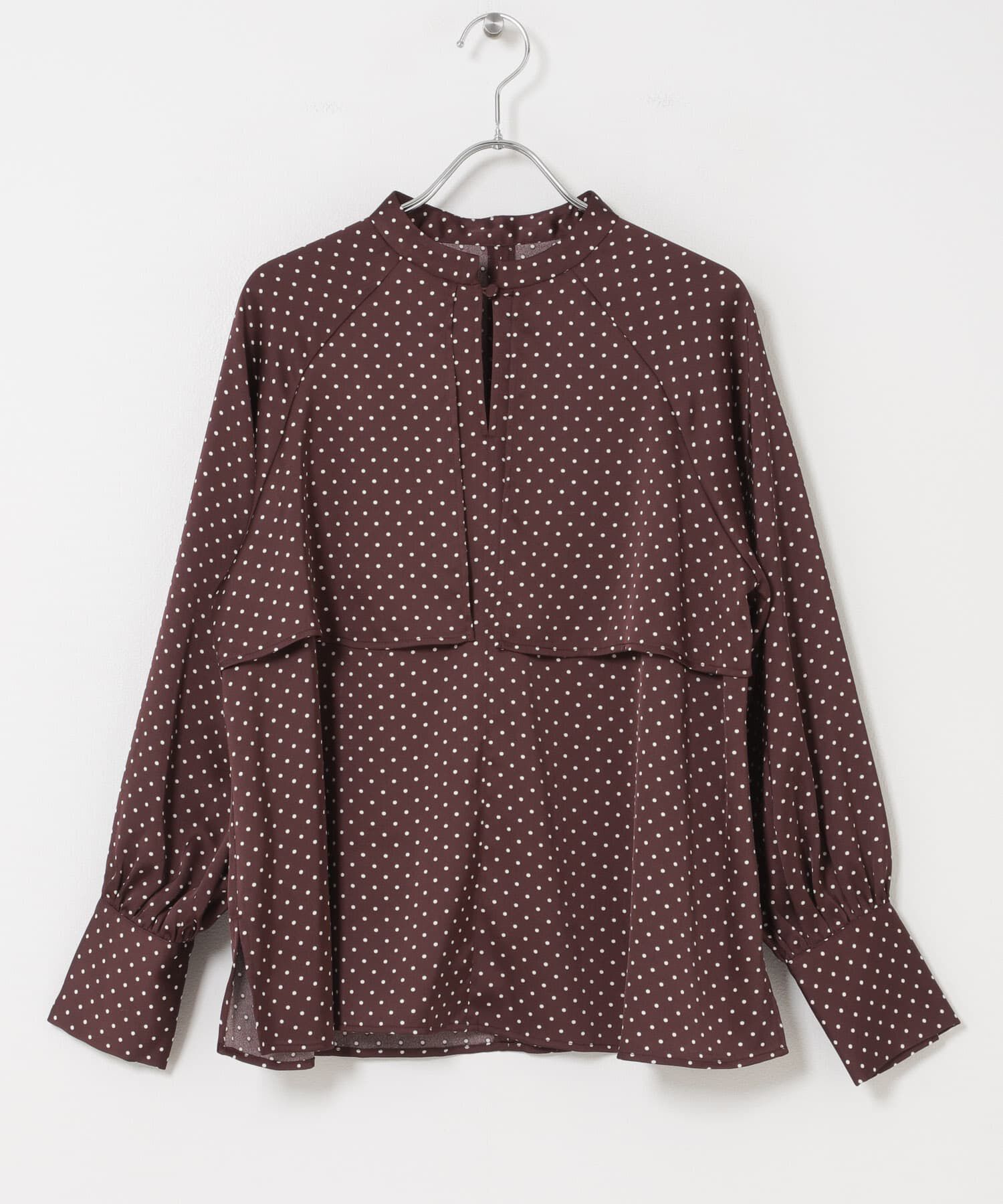 URBAN RESEARCH ROSSO「『WEB限定』ケープドットブラウス」|シャツ・ブラウス|