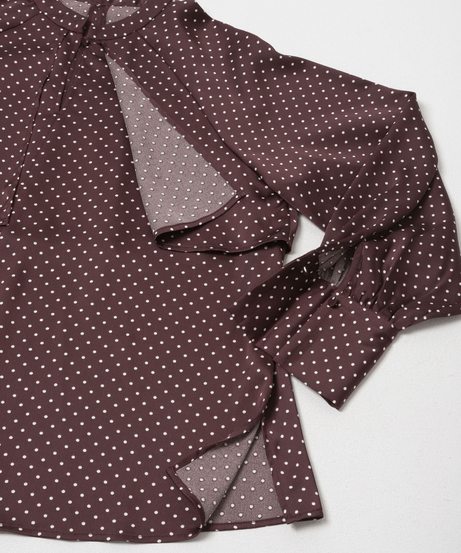 URBAN RESEARCH ROSSO「『WEB限定』ケープドットブラウス」|シャツ・ブラウス|