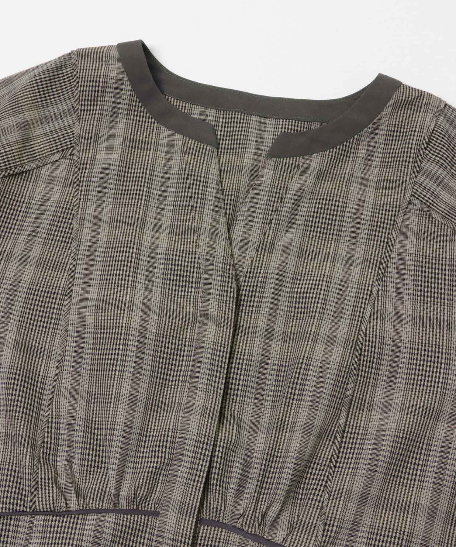 URBAN RESEARCH ROSSO「『一部WEB限定カラー』バイカラーチェックナローワンピース」|ワンピース|