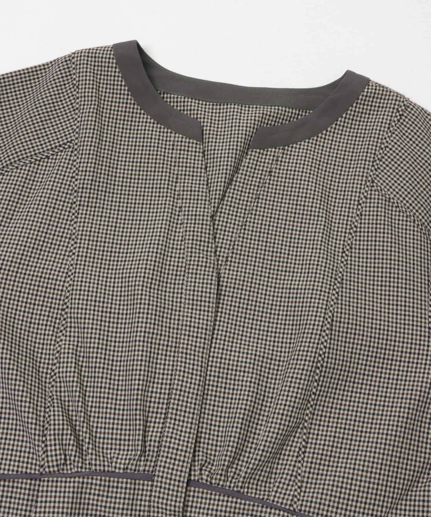 URBAN RESEARCH ROSSO「『一部WEB限定カラー』バイカラーチェックナローワンピース」|ワンピース|
