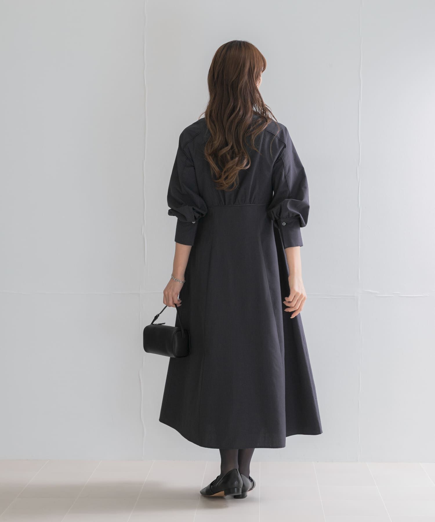URBAN RESEARCH ROSSO「『一部WEB限定カラー』バイカラーチェックナローワンピース」|ワンピース|