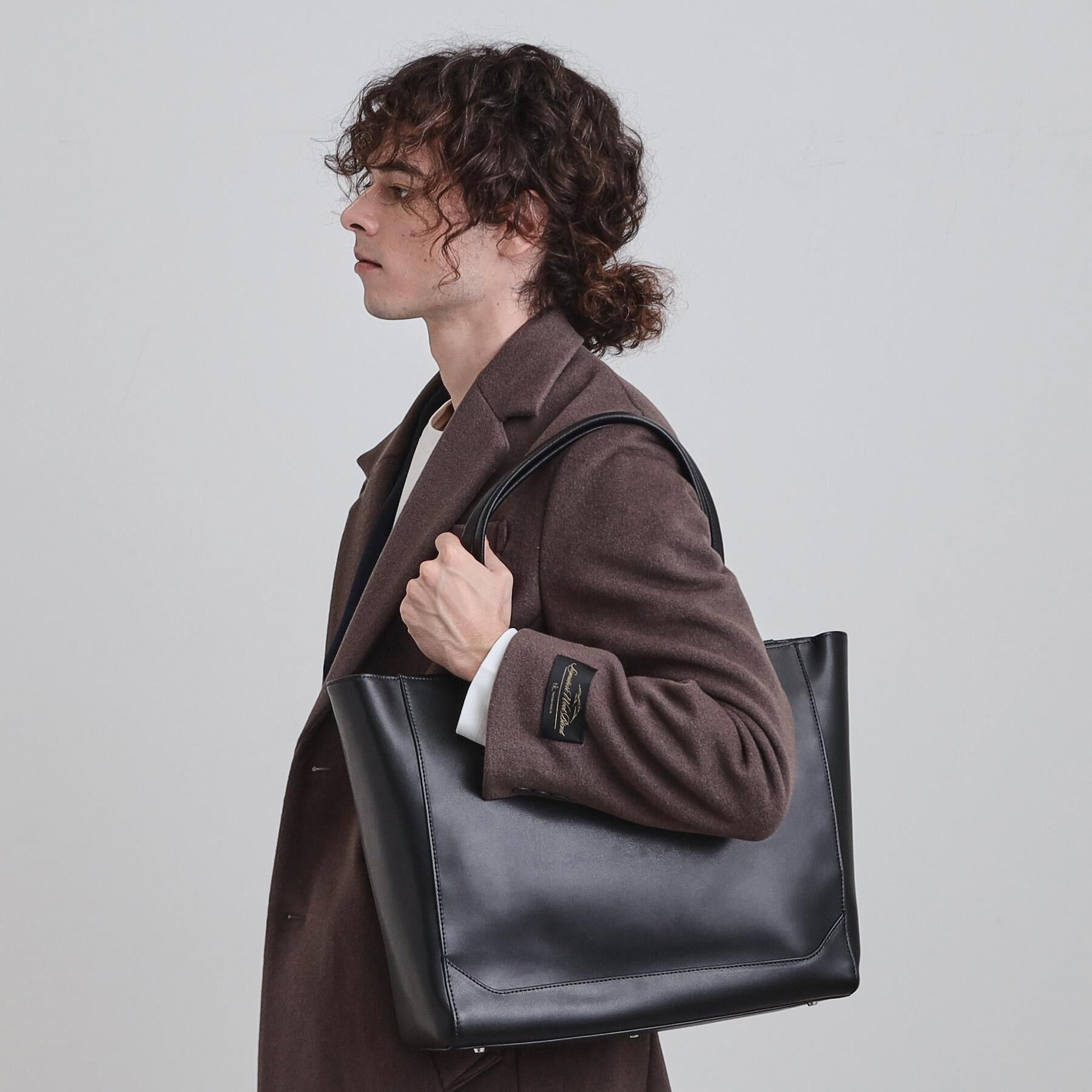 tk.TAKEO KIKUCHI「Refined Leather トートバッグ/ビジネス/A4収納可/ONOFF兼用」|トートバッグ|