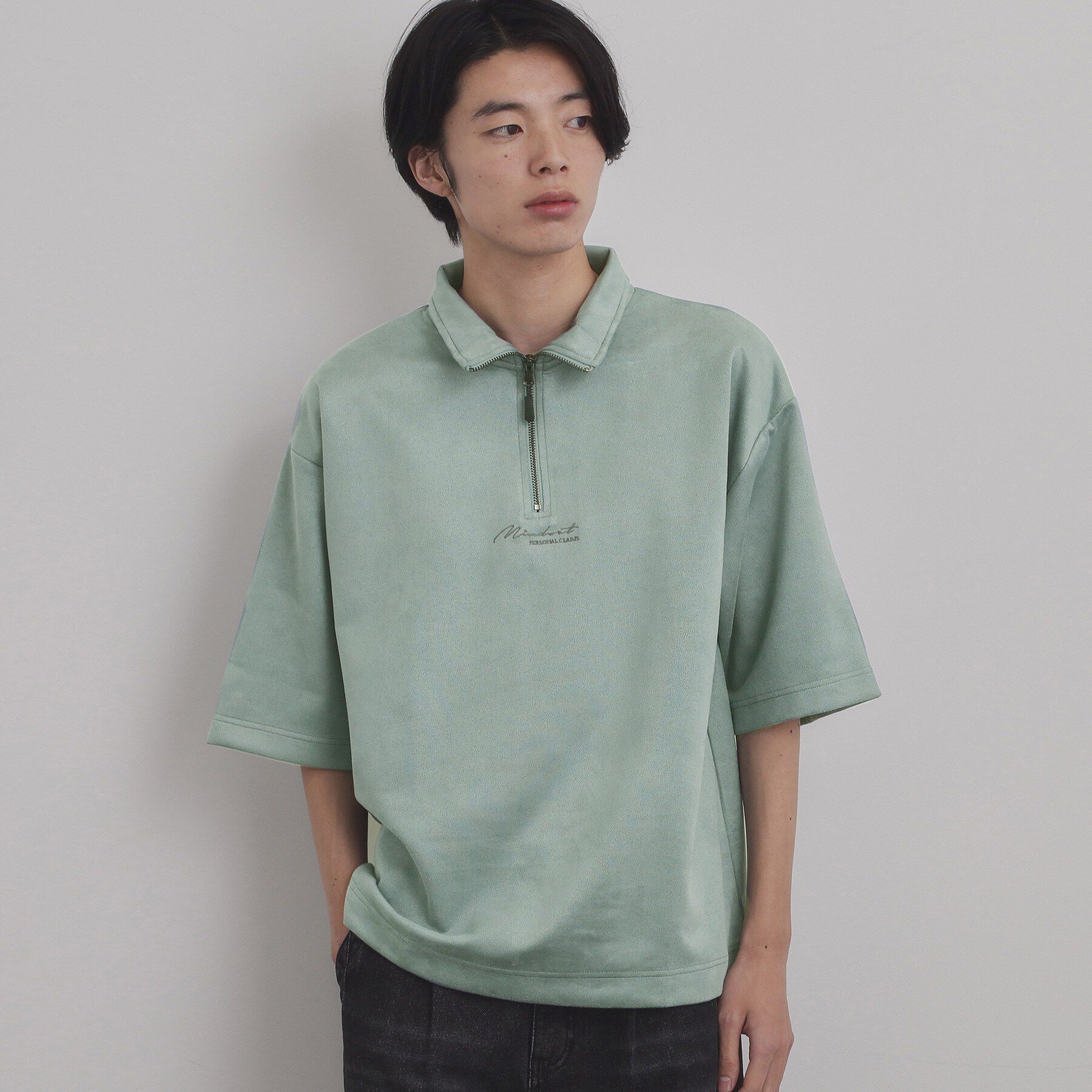 tk.TAKEO KIKUCHI「フェイクスエードハーフジップ」|Tシャツ・カットソー|