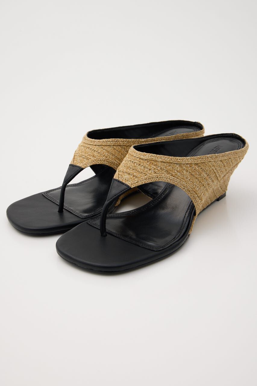 MOUSSY「THONG WEDGE サンダル」|サンダル|BEG