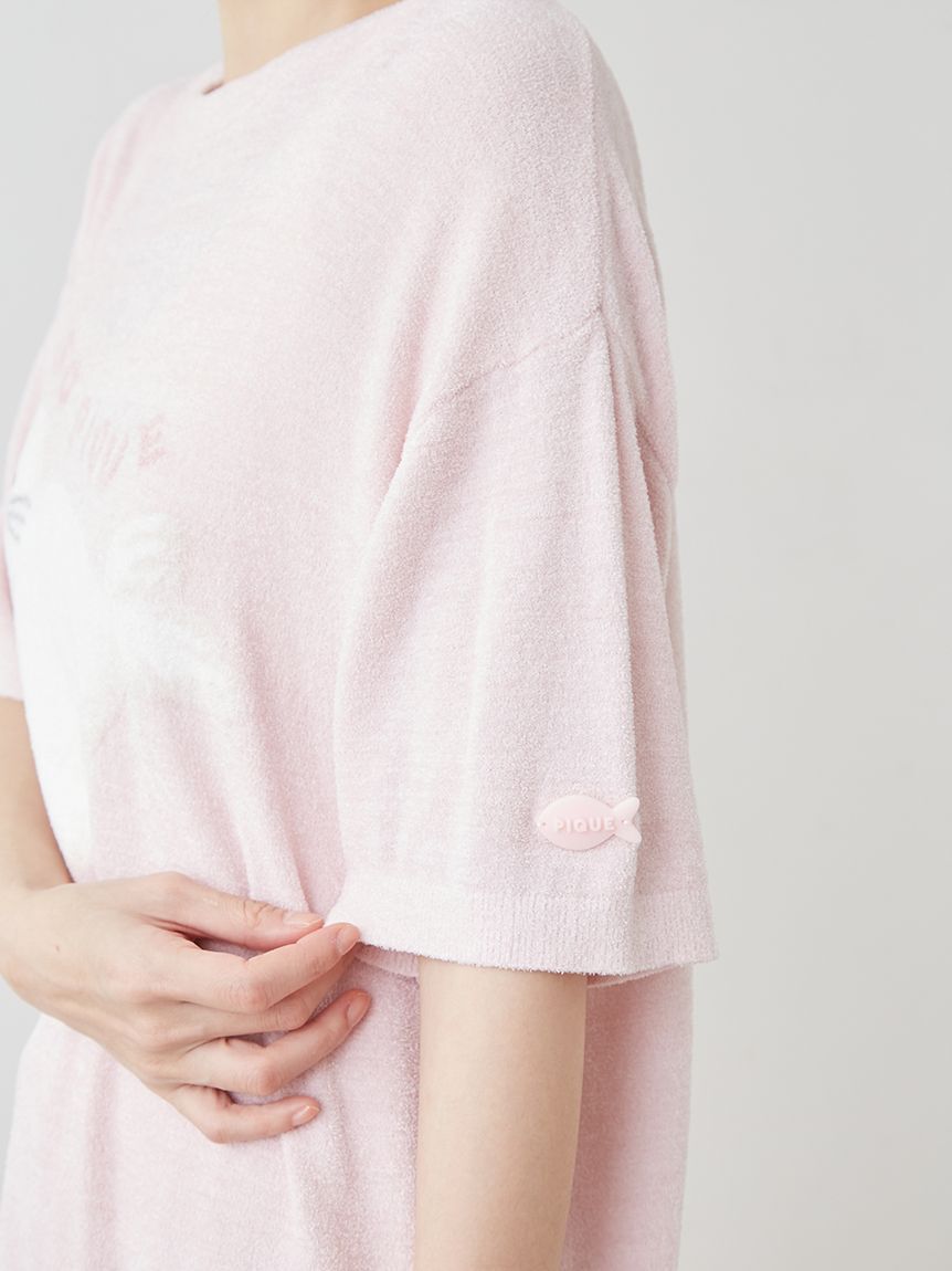 gelato pique「【ONLINE限定】【接触冷感】スムーズィーliteシーアニマルジャガードプルオーバー&ショートパンツセット」|ルームウェア|