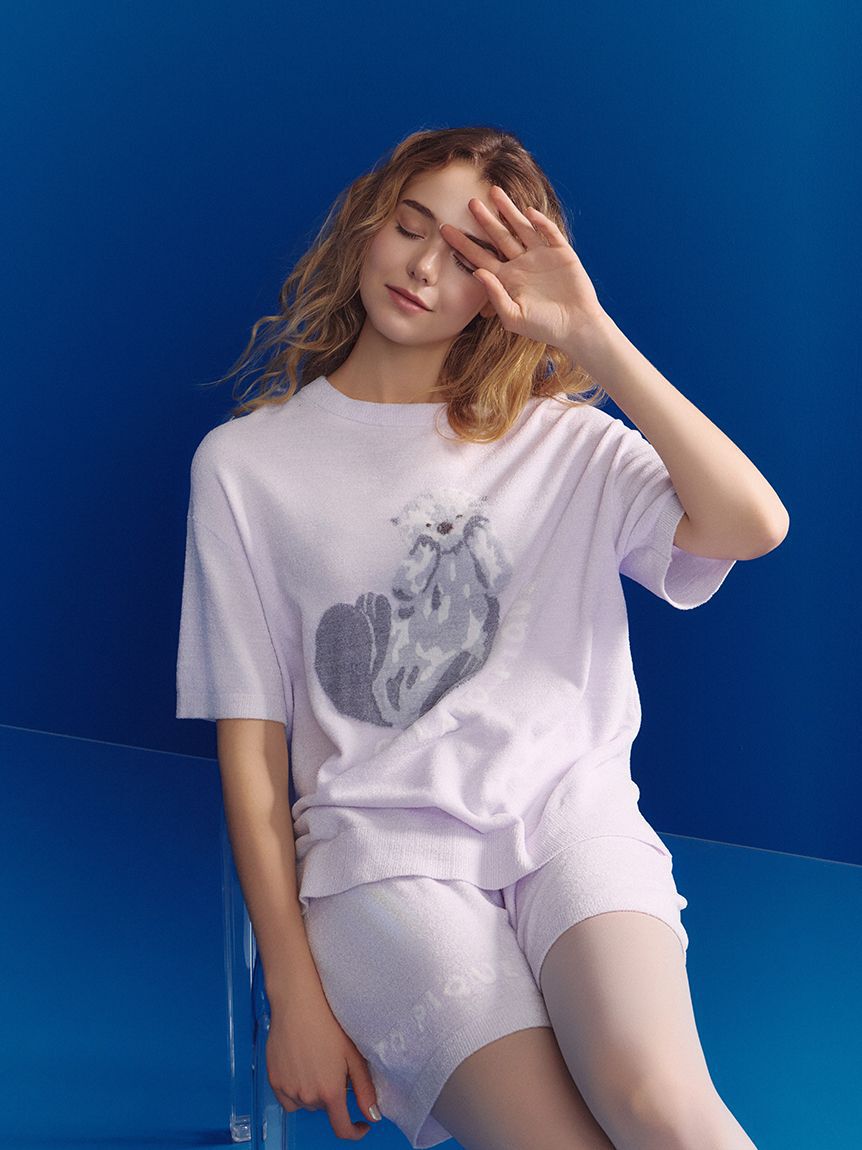 gelato pique「【ONLINE限定】【接触冷感】スムーズィーliteシーアニマルジャガードプルオーバー&ショートパンツセット」|ルームウェア|