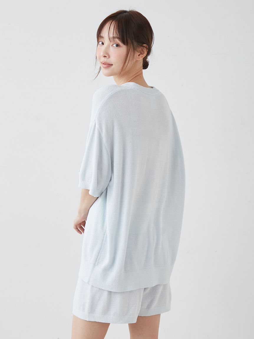 gelato pique「【ONLINE限定】【接触冷感】スムーズィーliteシーアニマルジャガードプルオーバー&ショートパンツセット」|ルームウェア|