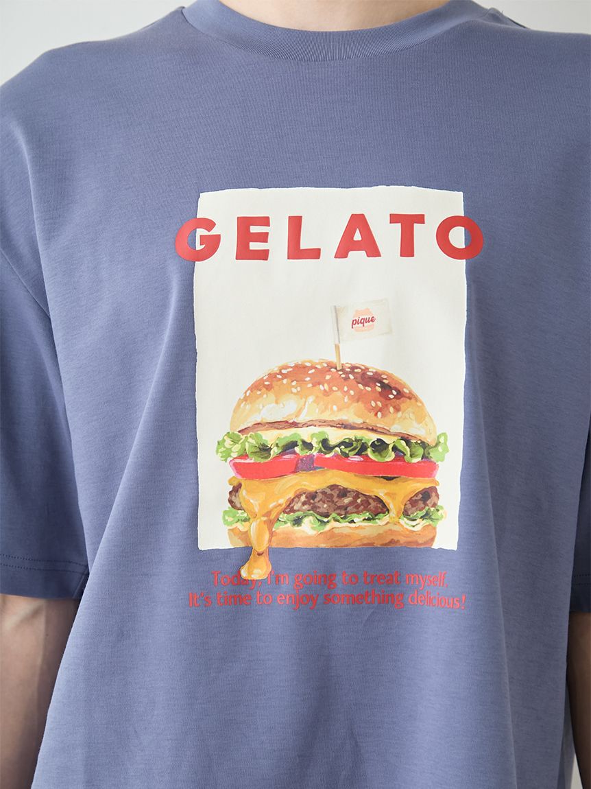 gelato pique「【UNISEX】 【接触冷感】HIGH CALORIEワンポイントTシャツ」|ルームウェア|