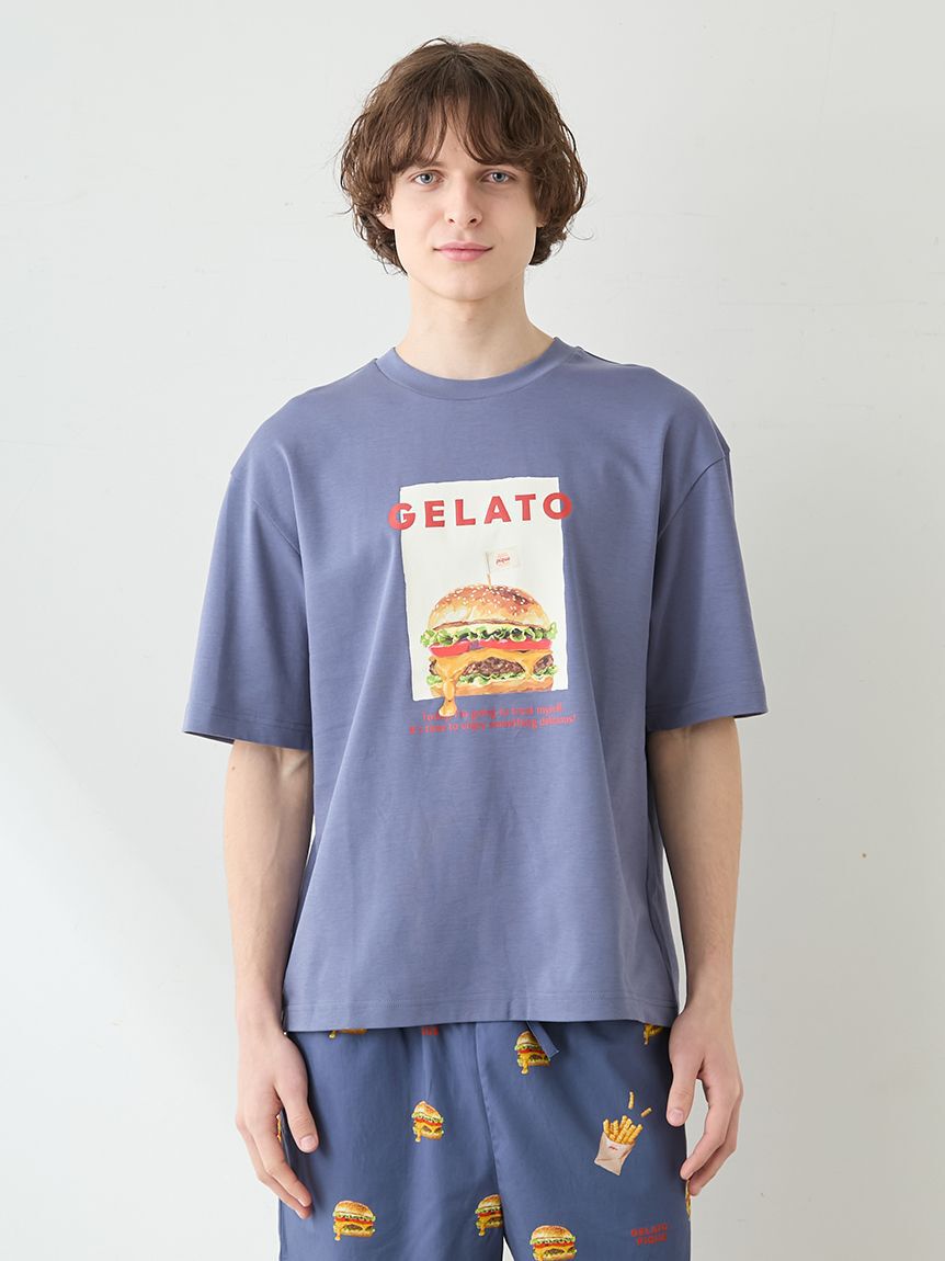 gelato pique「【UNISEX】 【接触冷感】HIGH CALORIEワンポイントTシャツ」|ルームウェア|