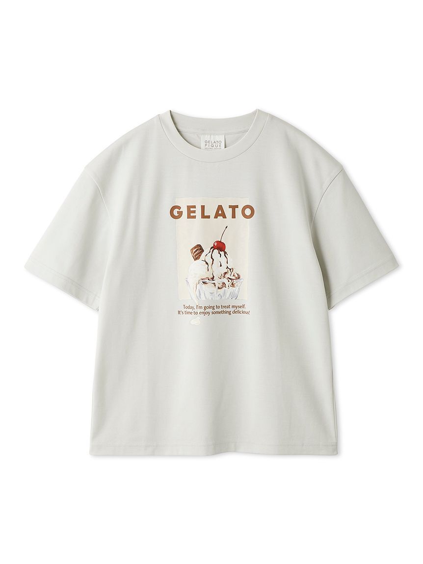 gelato pique「【UNISEX】 【接触冷感】HIGH CALORIEワンポイントTシャツ」|ルームウェア|