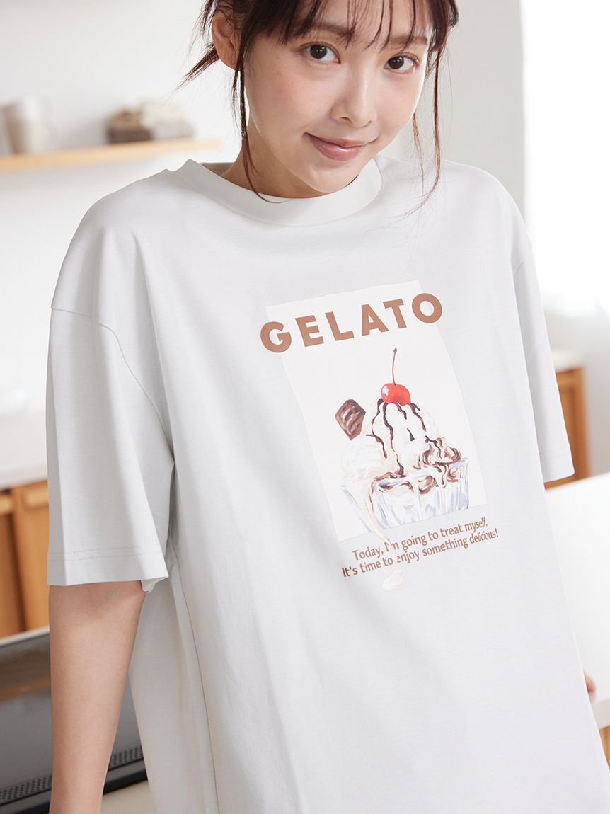 gelato pique「【UNISEX】 【接触冷感】HIGH CALORIEワンポイントTシャツ」|ルームウェア|MNT