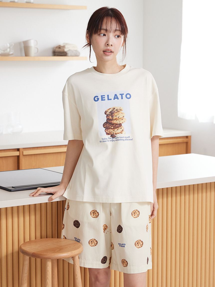 gelato pique「【UNISEX】 【接触冷感】HIGH CALORIE柄ハーフパンツ」|ルームウェア|CRM