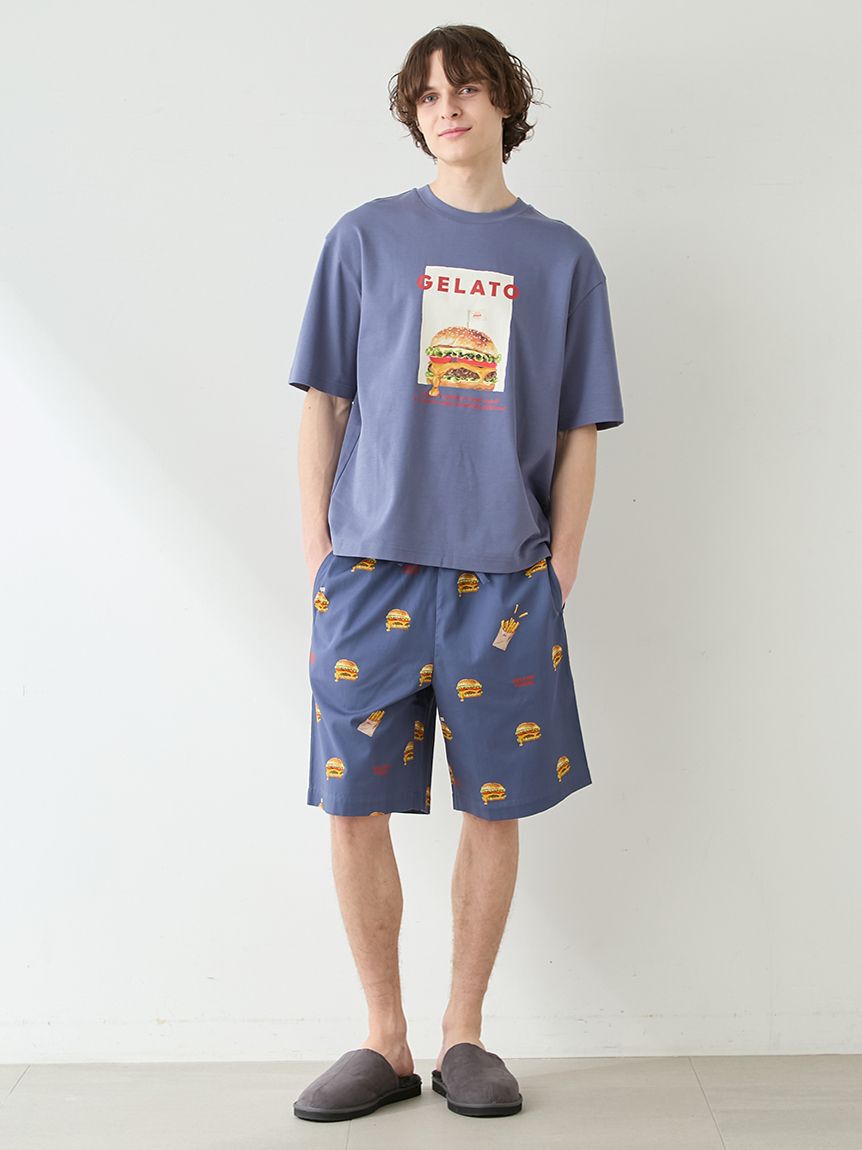 gelato pique「【UNISEX】 【接触冷感】HIGH CALORIE柄ハーフパンツ」|ルームウェア|