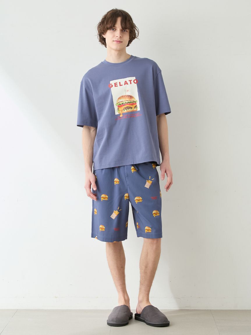 gelato pique「【UNISEX】 【接触冷感】HIGH CALORIE柄ハーフパンツ」|ルームウェア|
