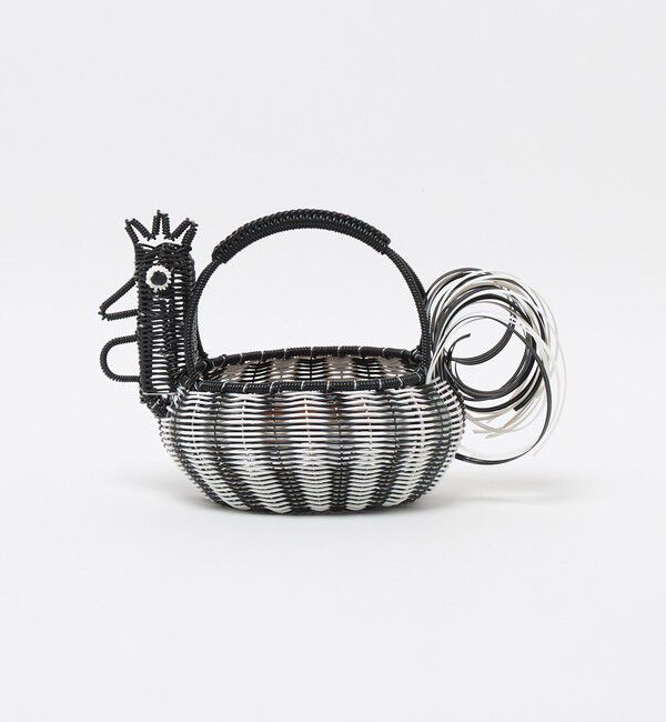 Style for Living「【別注】＜DIMINUTIVO＞Chicken Egg Basket S」|かごバッグ|DK.GRAY