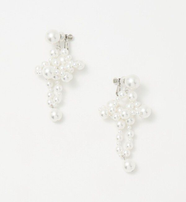 UNITED ARROWS「＜IRIS 47＞CORALLO P/PL イヤリング」|イヤリング|WHITE