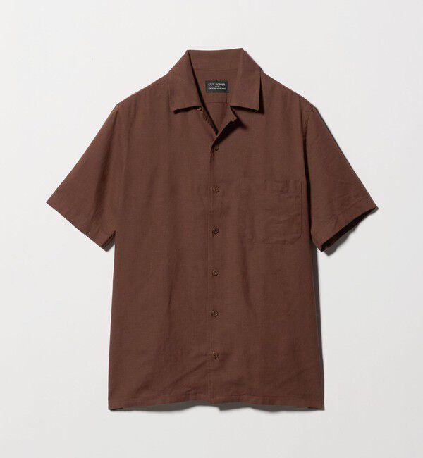 UNITED ARROWS「＜GUY ROVER＞ドロップ ショートスリーブ シャツ」|シャツ・ブラウス|DK.BROWN