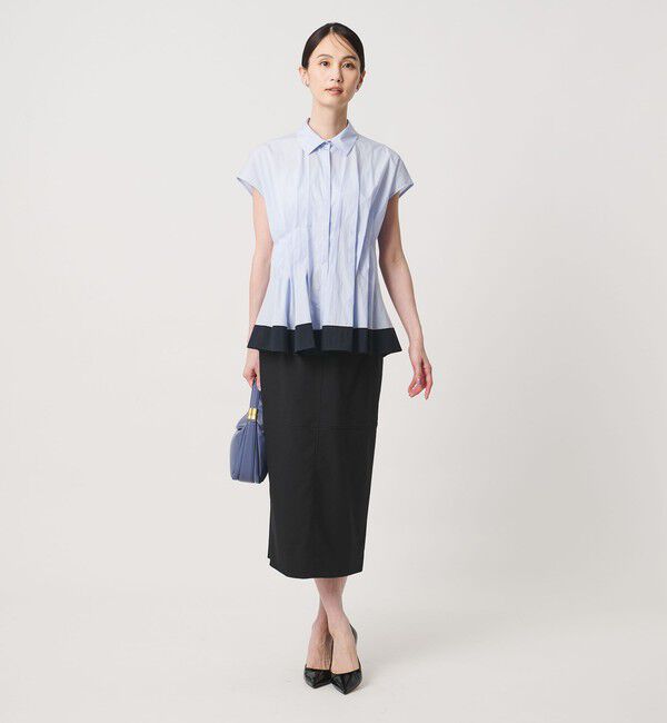 UNITED ARROWS「モク タイト ロングスカート ‐ウォッシャブル‐」|タイト|