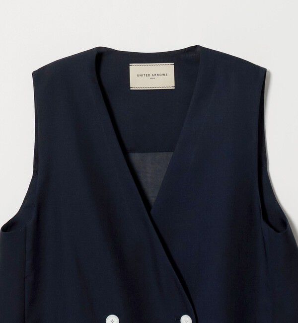 UNITED ARROWS「シアー バックフレア ベスト ‐ウォッシャブル‐」|ベスト・ジレ|