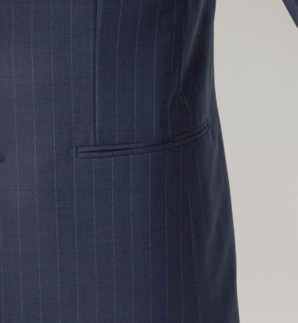 UNITED ARROWS「シャークスキン ストライプ シングル 3ボタン スーツ SーMODEL ヨコストレッチ 撥水」|スーツ|