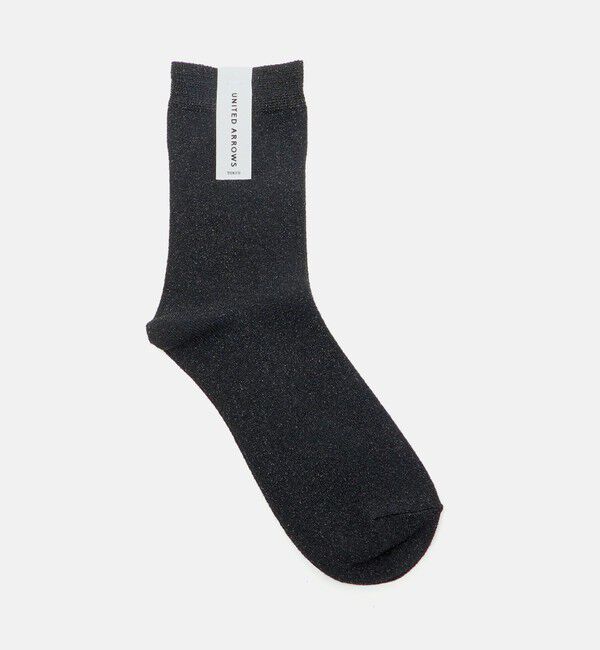 UNITED ARROWS「グリッター ソックス」|ソックス|BLACK