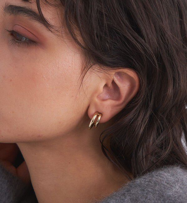 UNITED ARROWS green label relaxing「2ライン イヤリング」|イヤリング|GOLD