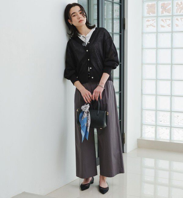 UNITED ARROWS green label relaxing「ビューティーネック2WAYカーデ ウォッシャブル」|カーディガン|