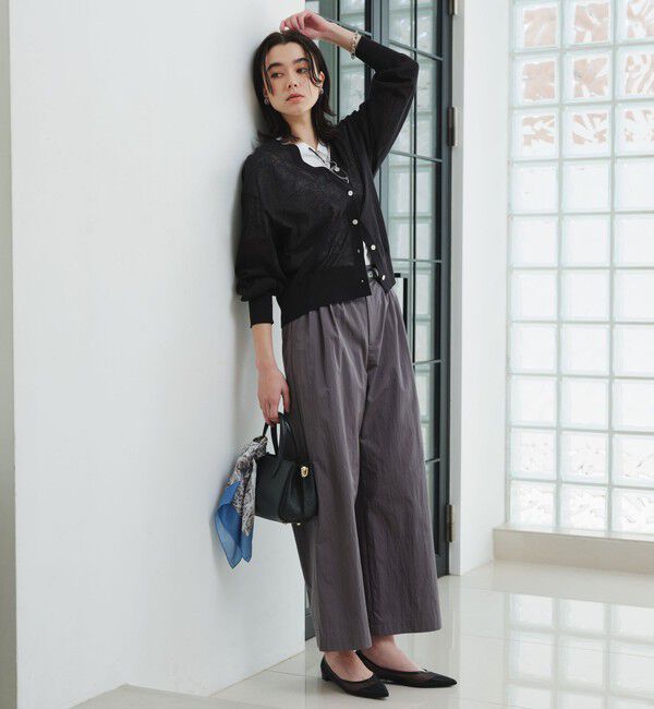 UNITED ARROWS green label relaxing「ビューティーネック2WAYカーデ ウォッシャブル」|カーディガン|