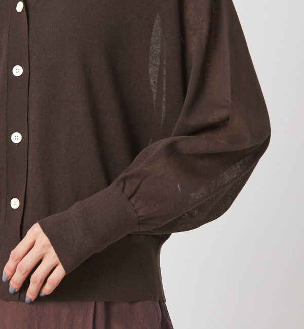 UNITED ARROWS green label relaxing「ビューティーネック2WAYカーデ ウォッシャブル」|カーディガン|
