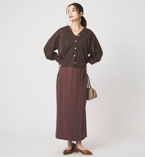 UNITED ARROWS green label relaxing「ビューティーネック2WAYカーデ ウォッシャブル」|カーディガン|