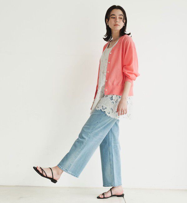 UNITED ARROWS green label relaxing「ビューティーネック2WAYカーデ ウォッシャブル」|カーディガン|