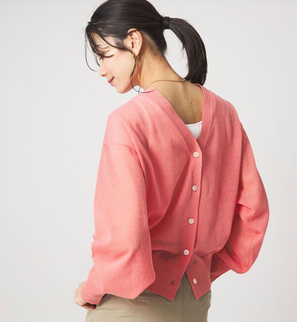 UNITED ARROWS green label relaxing「ビューティーネック2WAYカーデ ウォッシャブル」|カーディガン|