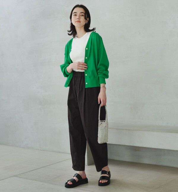 UNITED ARROWS green label relaxing「ビューティーネック2WAYカーデ ウォッシャブル」|カーディガン|