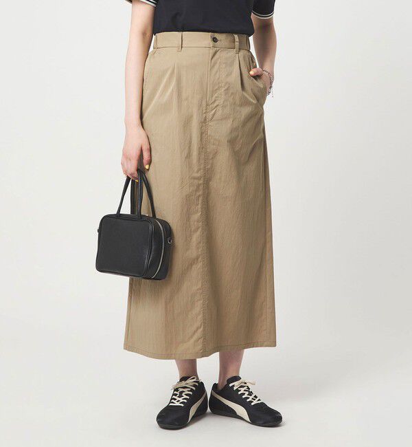 UNITED ARROWS green label relaxing「グロッシー スカート」|フレア|