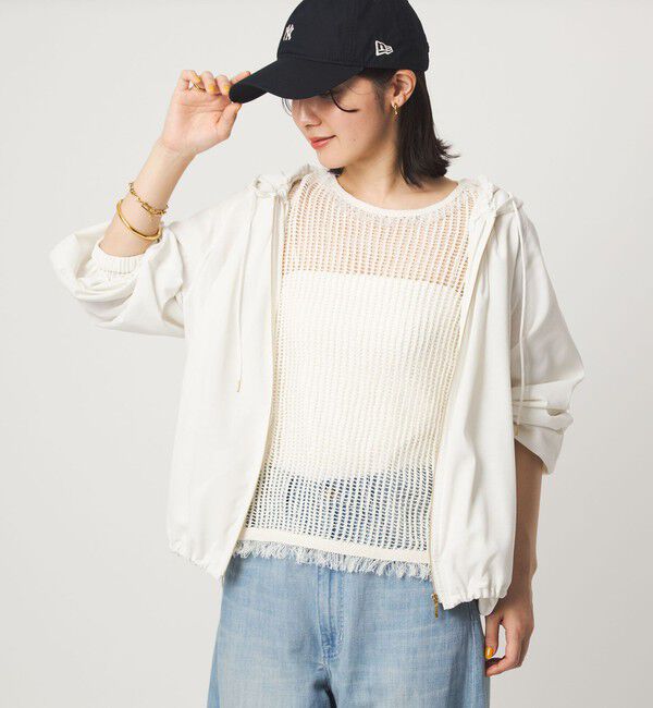 UNITED ARROWS green label relaxing「シアー フーディ ブルゾン マシンウォッシャブル UVカット 通気性」|ブルゾン・スタジャン|