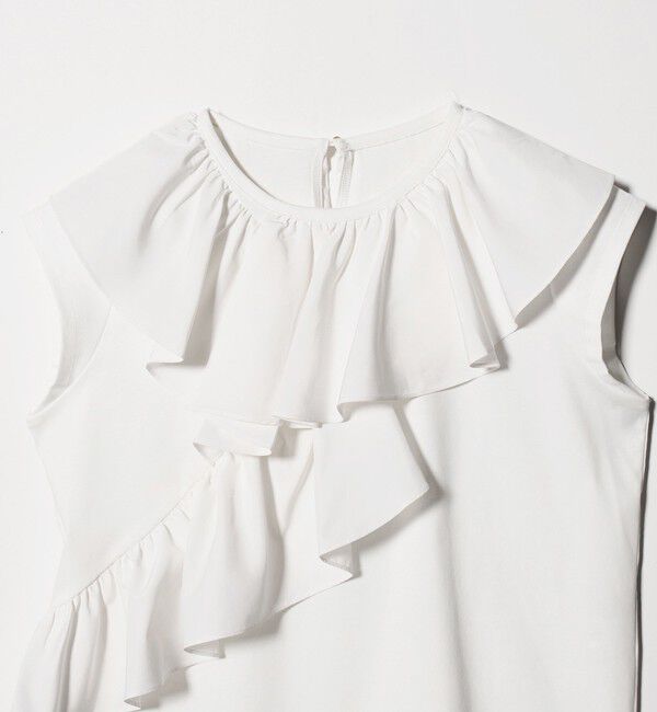 UNITED ARROWS green label relaxing「ランダム フリル ドッキング カットソー 接触冷感」|Tシャツ・カットソー|
