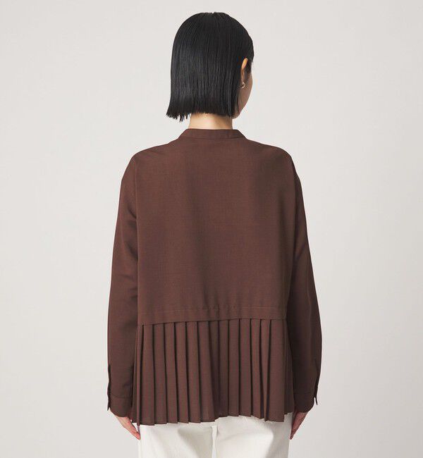 UNITED ARROWS green label relaxing「［size SHORTあり］スソ プリーツ シャツ マシンウォッシャブル 吸水速乾」|シャツ・ブラウス|