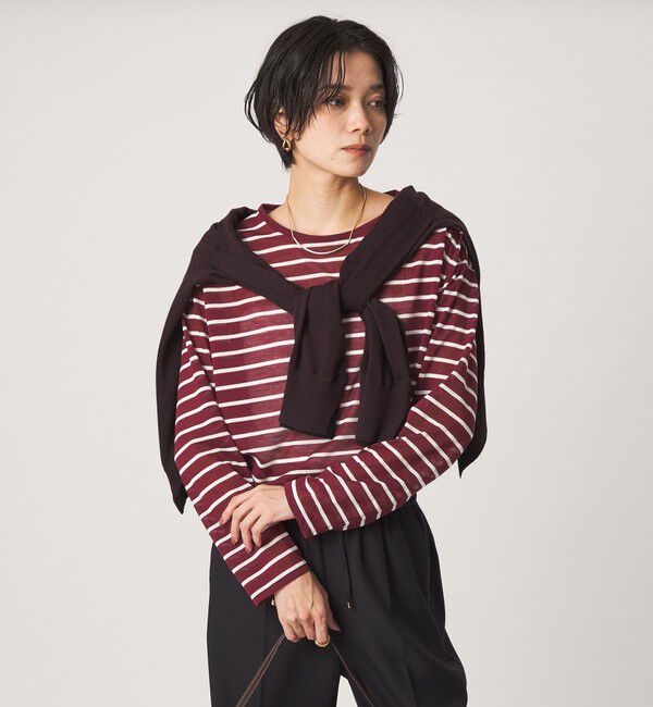 UNITED ARROWS green label relaxing「シアー ロングスリーブ プルオーバー カットソー」|Tシャツ・カットソー|