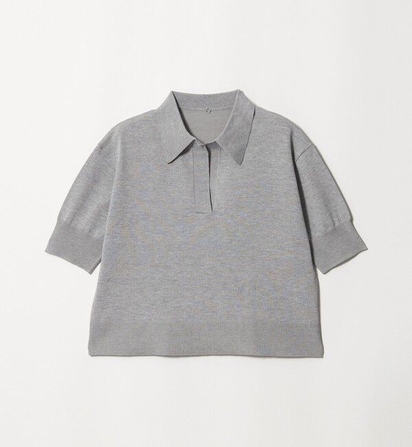UNITED ARROWS green label relaxing「2WAY スキッパー シャツ プルオーバー ニット 5分袖 」|ニット・セーター|