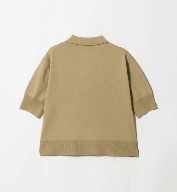 UNITED ARROWS green label relaxing「2WAY スキッパー シャツ プルオーバー ニット 5分袖 」|ニット・セーター|