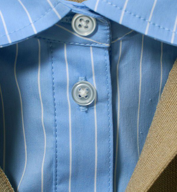 UNITED ARROWS green label relaxing「2WAY スキッパー シャツ プルオーバー ニット 5分袖 」|ニット・セーター|