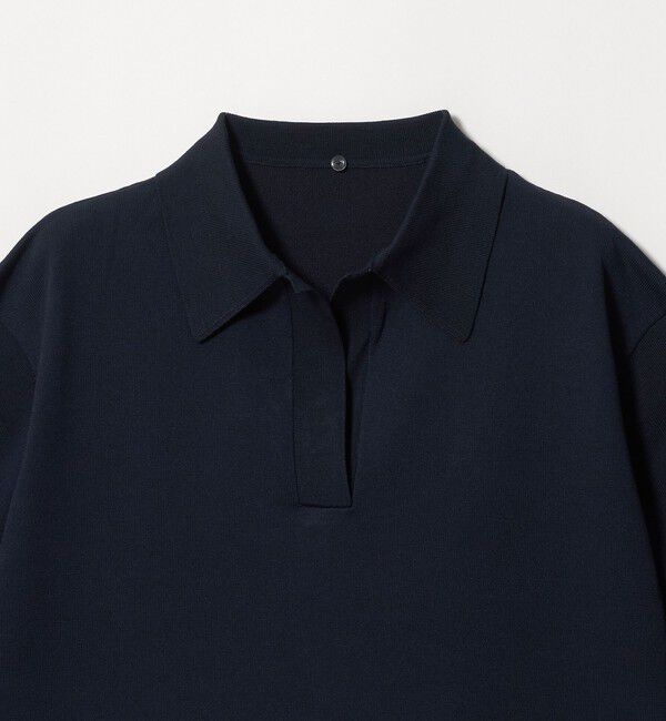 UNITED ARROWS green label relaxing「2WAY スキッパー シャツ プルオーバー ニット 5分袖 」|ニット・セーター|