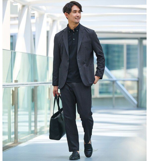 UNITED ARROWS green label relaxing「【WEB限定】JUST fit WORKIST セットアップ -ストレッチ-」|スーツ|NAVY