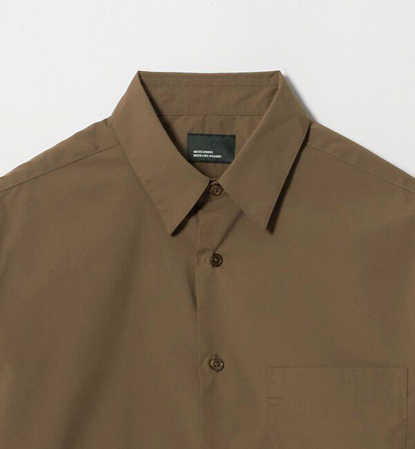 UNITED ARROWS green label relaxing「【WEB限定】JUST fit コットンライク リラックス シルエット 長袖 シャツ」|シャツ・ブラウス|