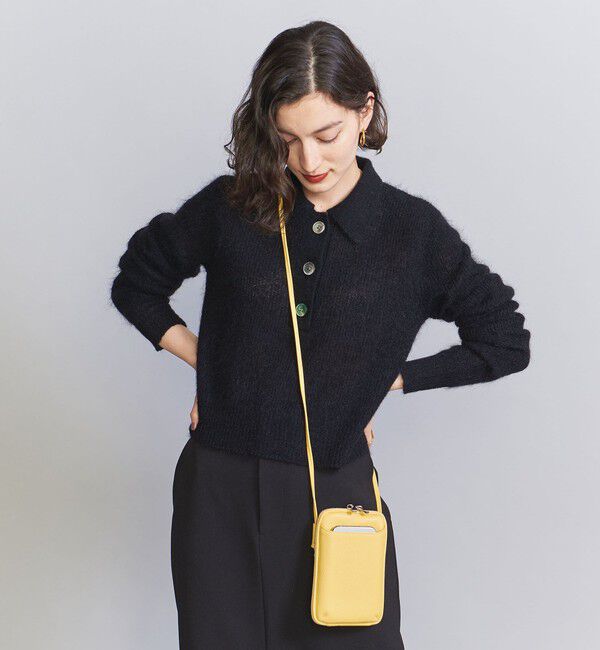 BEAUTY&YOUTH UNITED ARROWS「レザー ジップスリム ウォレットショルダー」|財布|